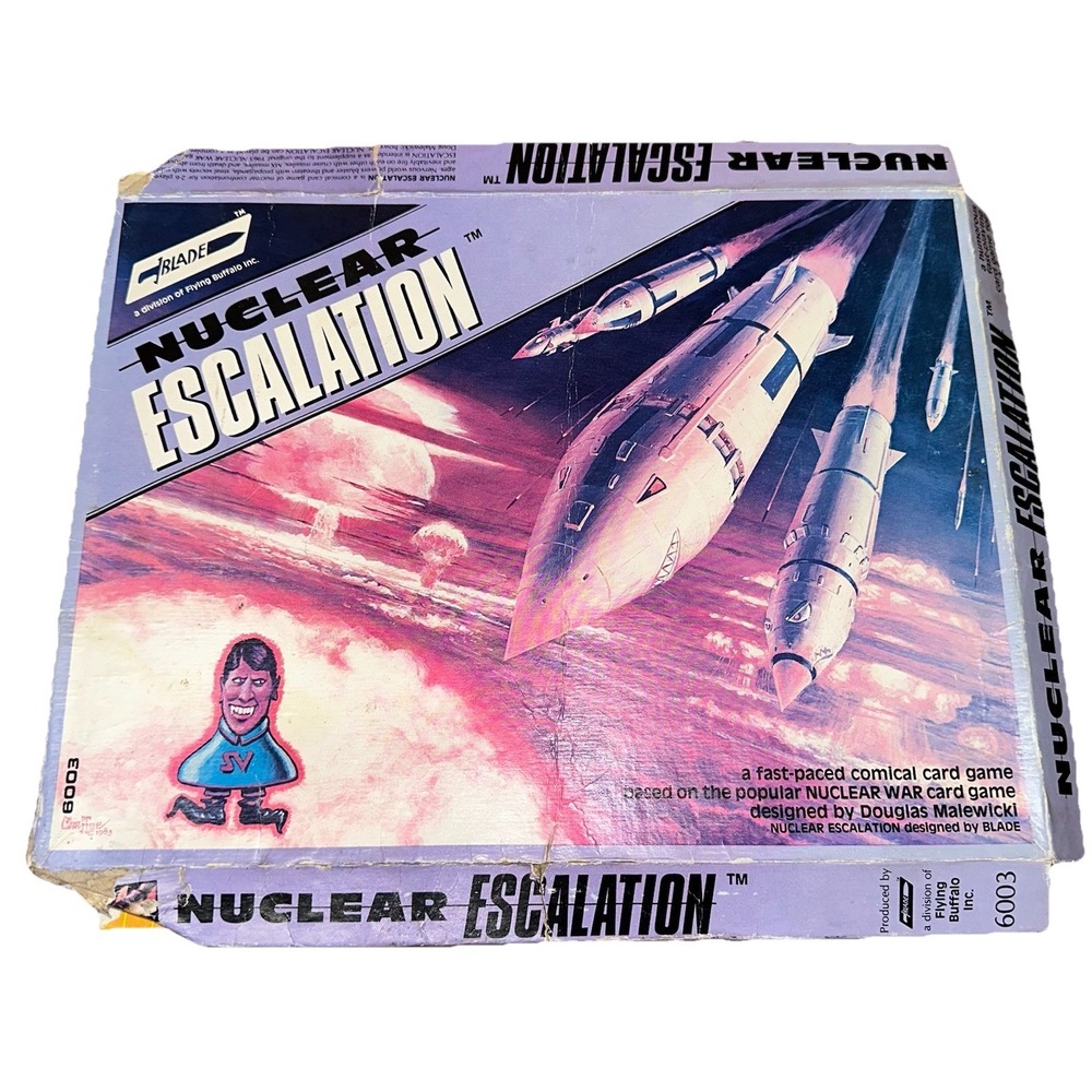 C0625 1992 Flying Buffalo Inc. "Nuclear Escalation" Board Game Incomplete‎